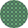 thumbnail image 1 of Ahgly Company Indoor Round Patterned Stoplight Go Green Area Rugs, 8' Round, 1 of 6