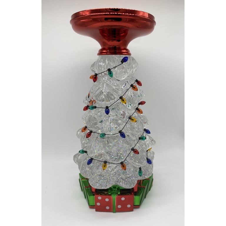 Bath and Body Works Christmas Tree Water Globe Light Up Pedestal