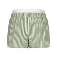 thumbnail image 5 of Aloohaidyvio Shorts for Women No Boundaries Striped Print Elastic Waist Shorts Cute Boxers Bottoms With Pockets, 5 of 7