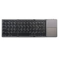 thumbnail image 2 of ICQOVD Bluetooth Keyboard Touchpad Foldable Tri-fold Wireless for, 2 of 7