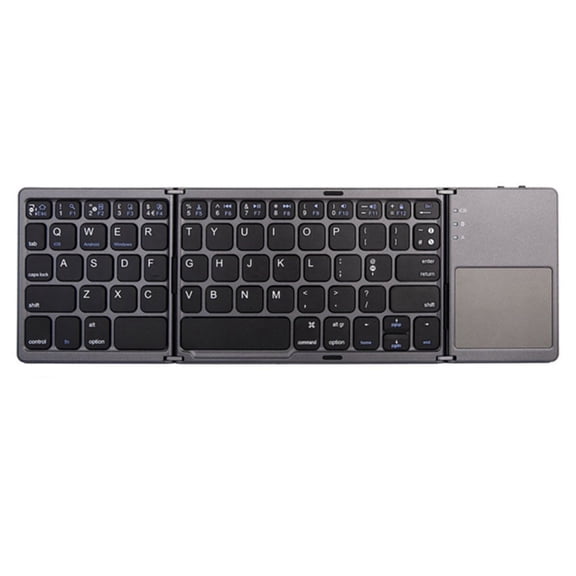 Bluetooth Keyboard, Touchpad Foldable Tri-fold Wireless for Tablet/Smartphone