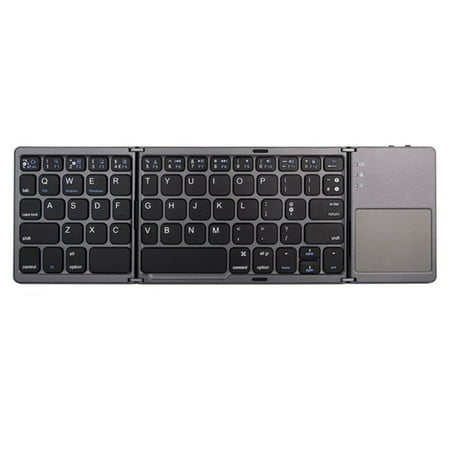 Bluetooth Keyboard, Touchpad Foldable Tri-fold Wireless for Tablet/Smartphone