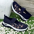 thumbnail image 5 of Women's Breathable Embroidered Casual Shoes Lightweight Comfortable Flat Walking Footwear for Everyday Wear, 5 of 8