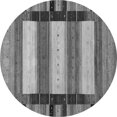 thumbnail image 1 of Ahgly Company Indoor Round Abstract Gray Contemporary Area Rugs, 4' Round, 1 of 1