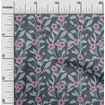 thumbnail image 2 of oneOone Velvet Pink Fabric Floral Craft Projects Decor Fabric Printed By The Yard 58 Inch Wide, 2 of 5