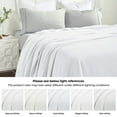 thumbnail image 5 of BNM Classic Cotton Textured Chevron Woven Blanket, California King, White, 5 of 12