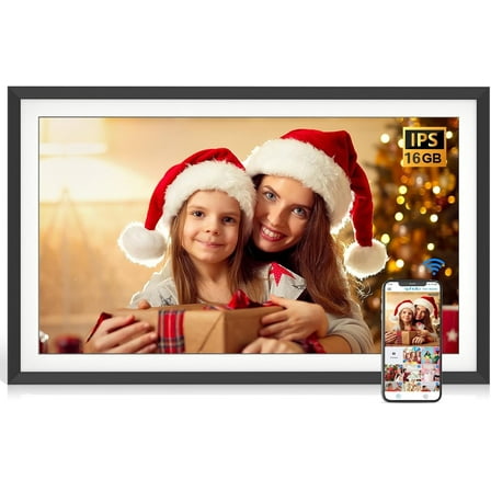 EKASN 10.1" Digital Picture Frame,16GB WiFi Photo Frame with 2 Replacement frame, Best Christmas,Birthday Gift for Mom&Grandparents
