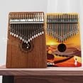 thumbnail image 6 of WHAMVOX Vintage kalimba Thumb Piano with Fine Workmanship for Music Playing Lightweight Portable Plastic Multi 17 Keys, 6 of 8