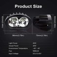 thumbnail image 2 of 2024, luces LED adicionales para motocicleta, faros delanteros LED redondos de 20 W, luces antiniebla para motocicleta, LED de 12 V y 24 V, 2 of 4