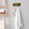 thumbnail image 7 of PhooArto Key Holder for Wall Decorative with 5 Key Hooks, Sunflower Sloths Pattern Holders Wall Mount Organizer with Mail Key Rack, Self Adhesive, 7 of 7