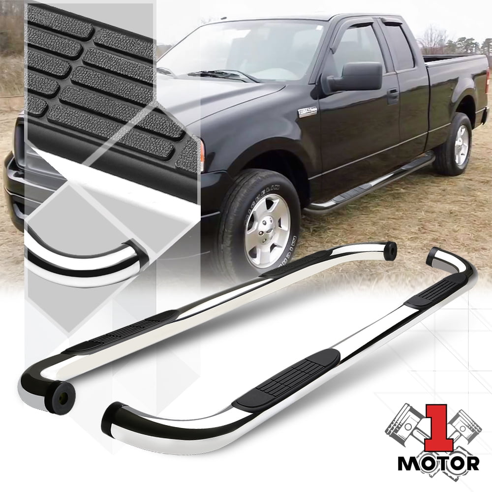 Chrome 3 Round Side Step Nerf Bar Running Board For 04 08 Ford F150