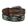 thumbnail image 2 of 29-30  Men's 1.5" wide Western Tooled Floral Genuine Leather Belt 26RT08, 2 of 2