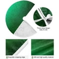 thumbnail image 2 of FMSHPON Green Metal Foil Texture Xmas Christmas Tree Skirt Stand Mat for Holiday Party Decoration Indoor Outdoor 48 inches, 2 of 6