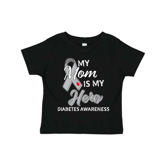 Inktastic My Mom is My Hero- Diabetes Awareness Boys or Girls Toddler T-Shirt