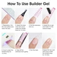thumbnail image 3 of Gellen Builder Nail Gel, 4 Colors Nail Extension Gel Set Sheer Shimmer Hard Gel Builder Nail Extension for Nail Art, 3 of 9