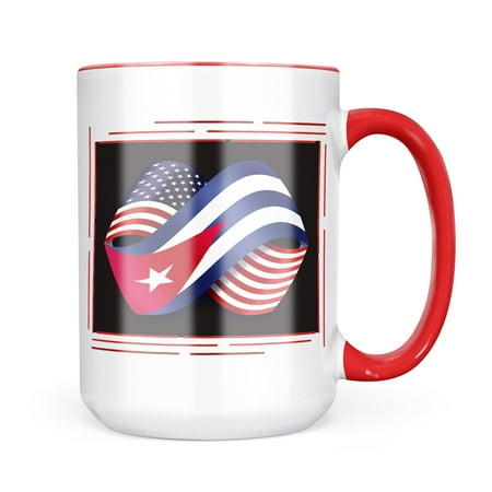 

Neonblond Friendship Flags USA and Cuba Mug gift for Coffee Tea lovers
