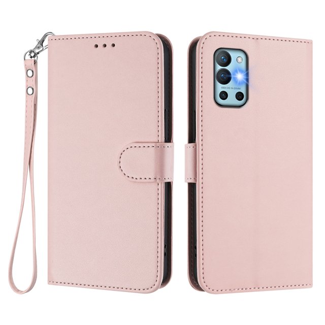 GANGXUN Wallet Case for OnePlus 9R – Magnetic Closure, RFID Blocking, Wrist Strap, Wireless Charging Compatible
