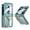 Green, variant on for Samsung Galaxy Z Flip 5 5G Clear Case with Hinge Protection & Finger Ring Holder, Integrated Small Screen Protector, TPU Soft Frame Drop Protection Phone Case Cover for Z Flip 5, Black
