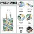 thumbnail image 5 of Watercolor Butterfly Floral Canvas Tote Bag – Romantic Nature-Inspired Reusable Cotton Shopping Bag with Artistic Fantasy Garden & Starry Sky Design for Women, Teens, Aesthetic Gift Lovers, 5 of 7