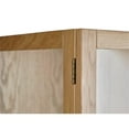 thumbnail image 6 of Modern 75-inch High Glass Panel Cabinet - Natural Oak, 6 of 14