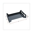 thumbnail image 2 of Universal Recycled Plastic Side Load Desk Trays, 2 Sections, Letter Size Files, 13" x 9" x 2.75", Black, 2 of 7