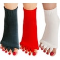 thumbnail image 5 of KALAKALA Yoga Sports GYM Five Toe Separator Socks Alignment Pain Health Massage Socks, Prevent Foot Cramps, One Pair, 5 of 6