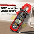 thumbnail image 4 of ANENG All-in-One ANENG PN106 Digital Clamp Meter with Auto Range 4000 Count AC/DC Voltage Current Resistance Capacitance Frequency Diode Test NCV Buzzer Data Hold Black+Red, 4 of 6