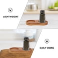 thumbnail image 3 of WHAMVOX 2pcs Pepper Bottle Base Wooden Coasters Wood Sauce Bottle Coaster Tabletop Tray, 3 of 8