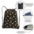 thumbnail image 3 of Naloa Christmas Gold Deers Drawstring Backpack String Bag Cinch Water Resistant for Gym Shopping Sport Yoga, 3 of 6