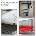thumbnail image 3 of Phenofice 2Sets Space Saving Black Kayak Storage Hangers with Eva Padding for Secure Canoe Wall Mount, 3 of 8