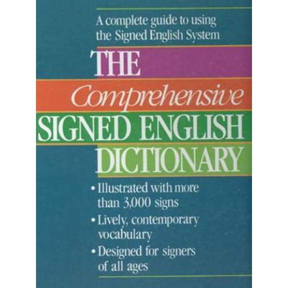 Pre-Owned The Comprehensive Signed English Dictionary (Hardcover) 0913580813 9780913580813