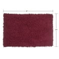 thumbnail image 3 of Home Weavers Fantasia Collection 100% Cotton Bathroom Rugs Set, Machine Washable Rug, Extra Soft & Water Absorbent bath Rug, Kitchen Mat, Bath Rug, Bath Floor Mat Non Slip, 24"x40" Rectangle, Red, 3 of 6
