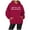 Red, variant on SIYUDAN Women's Hoodies Sweatshirts Trust in the Lord Hoodies Graphic Hoodie Oversized Womens Pullover Sweatshirt Womens Fall Fashion Young Women's Wear