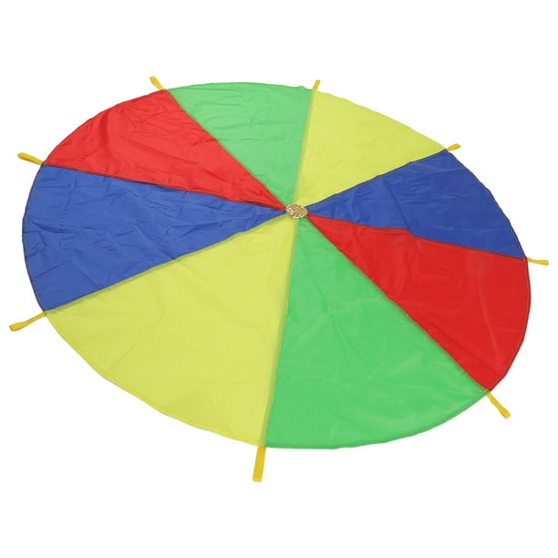 Outdoor Parachute Game, 8 Independent Handles Foldable Color Perception