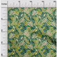thumbnail image 2 of oneOone Polyester Spandex Green Fabric Tropical Quilting Supplies Print Sewing Fabric By The Yard 56 Inch Wide, 2 of 4