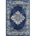 thumbnail image 5 of Nourison Grafix Persian Navy Blue 3'9" x 5'9" Area Rug, (4x6), 5 of 8