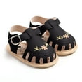 thumbnail image 6 of Zwiiyzr 2024 Baby Boys Girls Summer Sandals Round Toe Buckle Soft Rubber Sole Outdoor Cute Princess Shoes for Newborn Infant 3-11 Months Black, 6 of 6