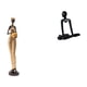 thumbnail image 1 of Escultura De Figura De Mujer Tribal Africana Para Dormitorio, Decoración De Mesa, Mueble Con Figura De Pensador Abstracto, Adorno Para Estantería O Chimenea., 1 of 8