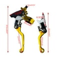thumbnail image 3 of AOOOWER Motorcycles Scooter Clutch Lever and Brake Levers Handle Levers Universal 22mm, 3 of 10