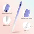 thumbnail image 2 of CGBCFO Magnetic Stylus Pen for iPad with Palm Rejection, Tilt Sensitivity, Fast Charging, Bluetooth, Purple White, 2 of 5
