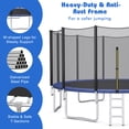 thumbnail image 5 of 8/10/12/14/15/16Feet Outdoor Trampoline Bounce Combo with Safety Closure Net Ladder, 5 of 9
