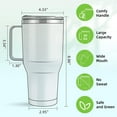 thumbnail image 3 of LAICAIW 40 oz Insulated Tumbler with Handle and Straw Lid, (h), 3 of 7