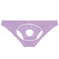 thumbnail image 3 of TANBOM Men's Holes Briefs Mesh Nylon Triangle Underwear Purple XL 1-Pack, 3 of 6