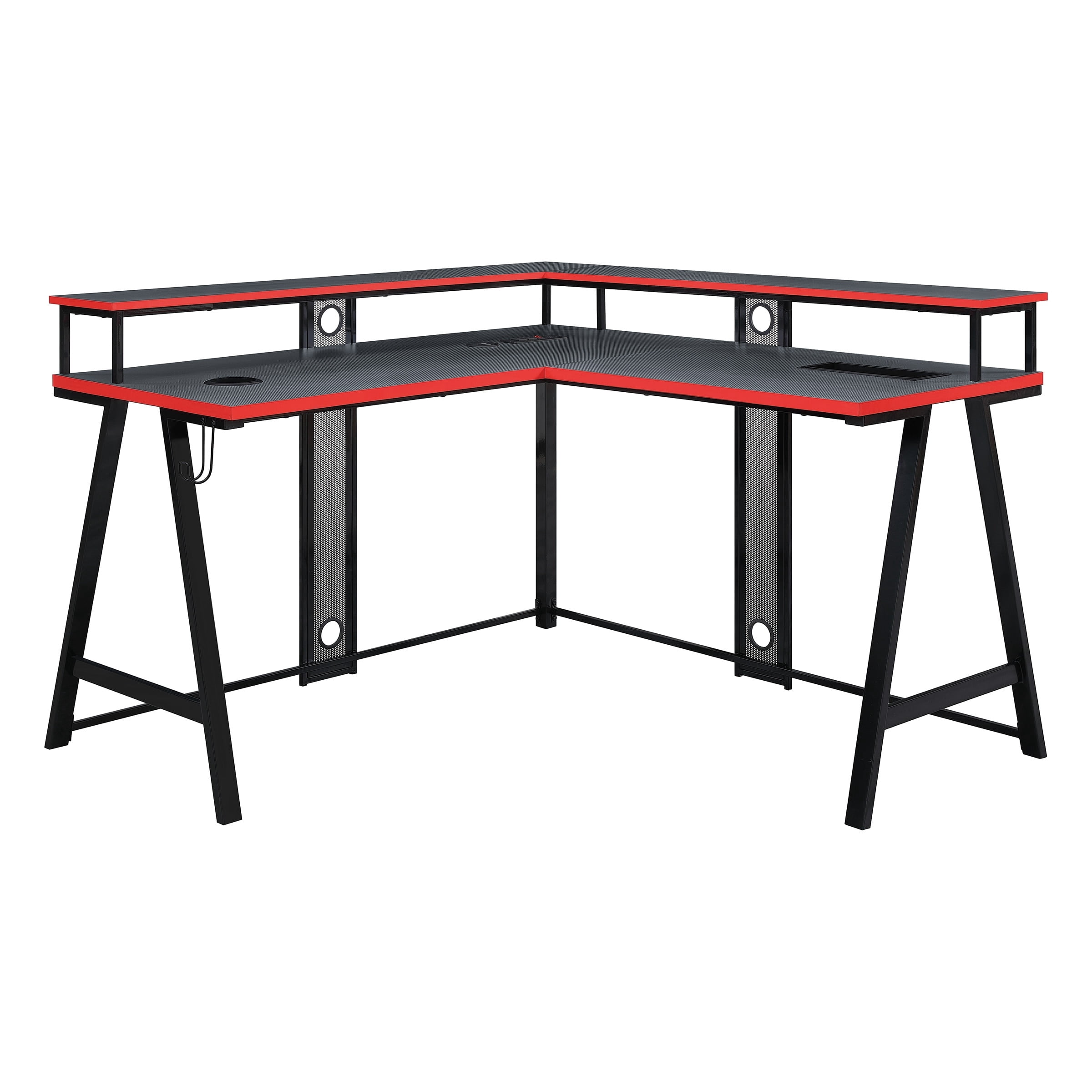 Disruptor L-Shape Gaming Desk in Metal Black