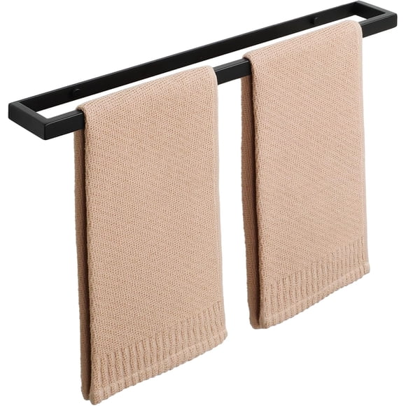 Alise 20-Inch Bathroom Towel Bar Towel Rail Towel Hanger Wall Mount with Screws or Super Glue,GJF050-B SUS304 Stainless Steel Matte Black