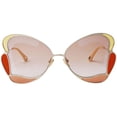 thumbnail image 2 of Chloe CH0048S-30011230001 Women's Gold and Orange Frame Sunglasses, 2 of 5
