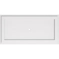 thumbnail image 1 of Ekena Millwork CMP38X19RE-01000 1 in. ID x 13.25 in. Rectangle Architectural Grade PVC Contemporary Ceiling Medallion, 1 of 1