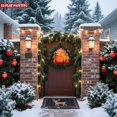 thumbnail image 5 of Stylish Metal Hanging Christmas Tree Wind Spinner - Festive Garden Decoration with Vibrant Patterns for Yard & Outdoor Holiday Cheer, 5 of 7