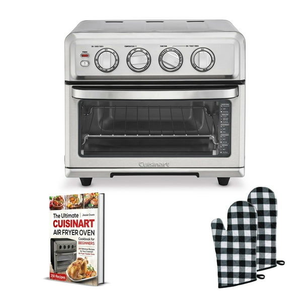 Cuisinart Airfryer Toaster Oven with Grill (Stainless Steel) with Book