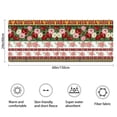 thumbnail image 3 of Pioneer Flower Floral Print Pattern Bathroom Rugs Mat, Non Slip Microfiber Bathroom Rug with Rubber Backing, Soft Mats for Bathroom Floor Tub Shower, 24"x60", 3 of 5